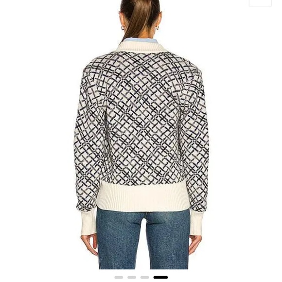 Saint Laurent Diamond Jacquard wool cardigan - Picture 5 of 13